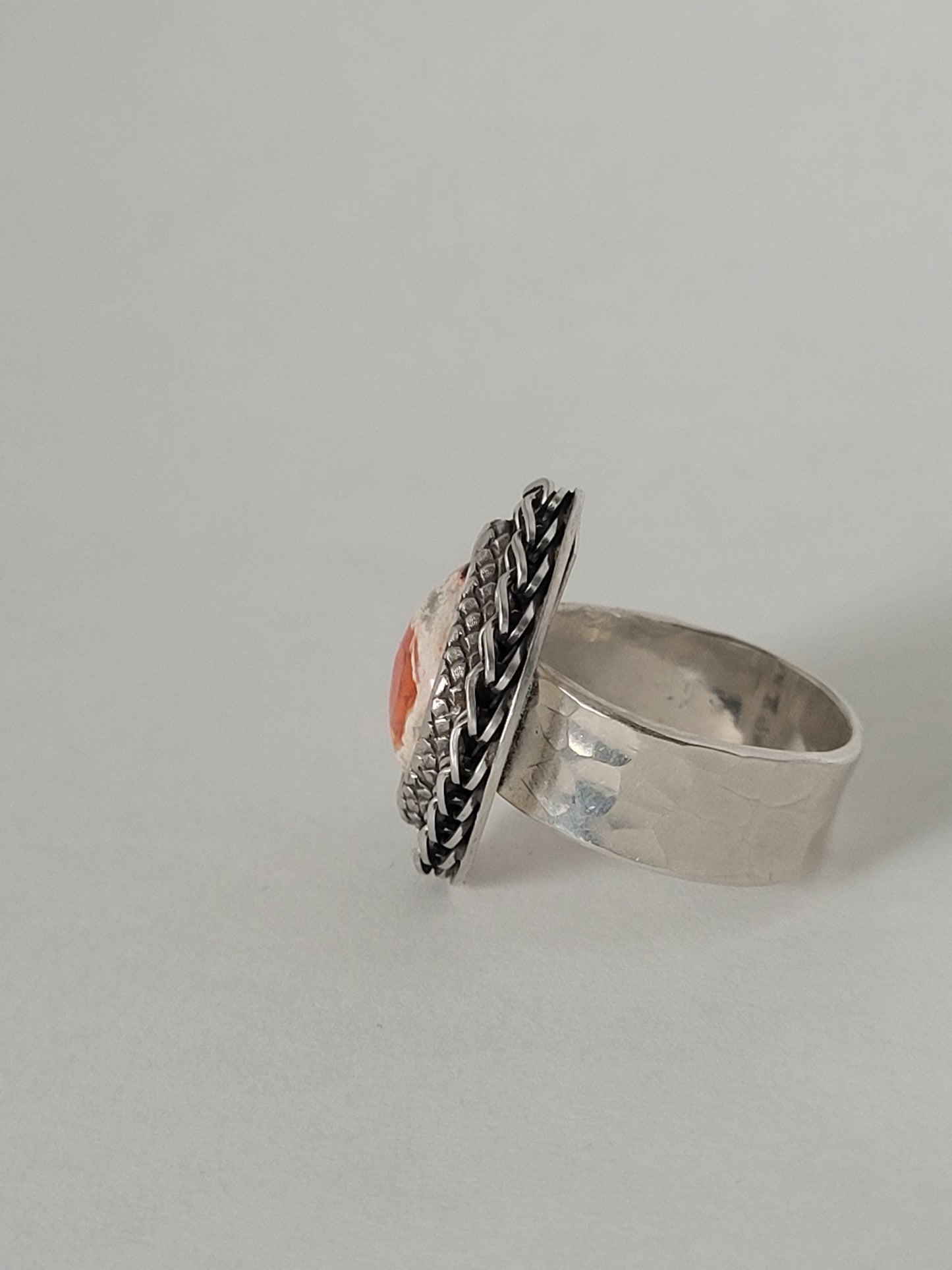 Opal Foxtail Ring III - Sterling & Mexican Opal